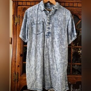 Soft Lightweight Denim Blue Casual Dress